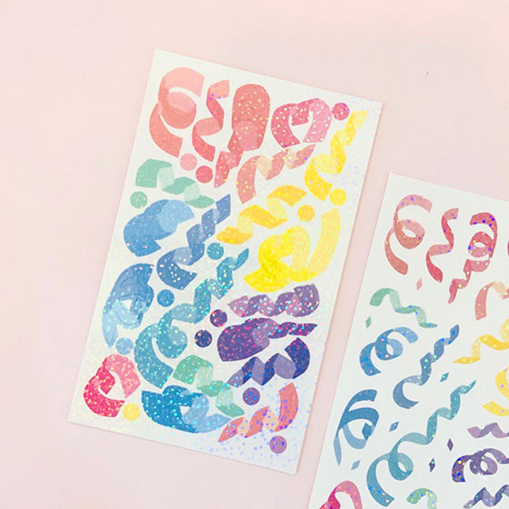 [Ddungchi] Hologram confetti Sticker