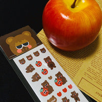 [Malgmmoongu] Bear apple Sticker