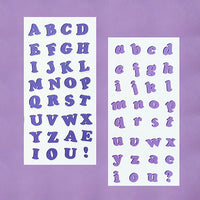 [Ddungchi] Purple alphabet Sticker