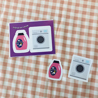 [Ddungchi] 2 versions Laundry Die Cutting Sticker