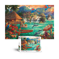 Scene Jigsaw Puzzle 500pcs Fantasy Island(T-A05-1009)