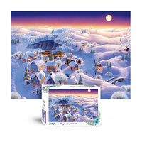 Scene Jigsaw Puzzle 500pcs Snow covered town(T-A05-1013)