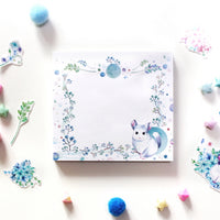 Memo pad - chinchilla moon(blue)