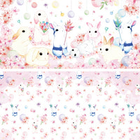 Wrapping paper - rabbit&flower